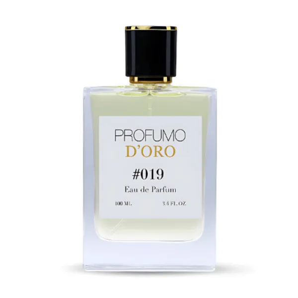 Profumo D’oro #019 – markanter Herrenflakon, Hauptansicht des feurig-intensiven Eau de Parfum